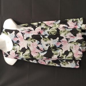 Vince Camuto Floral Layered Top SZ SM